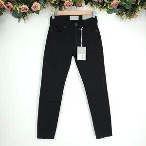 Everlane The Mid-Rise Skinny Ankle Black Jeans 24 NWT